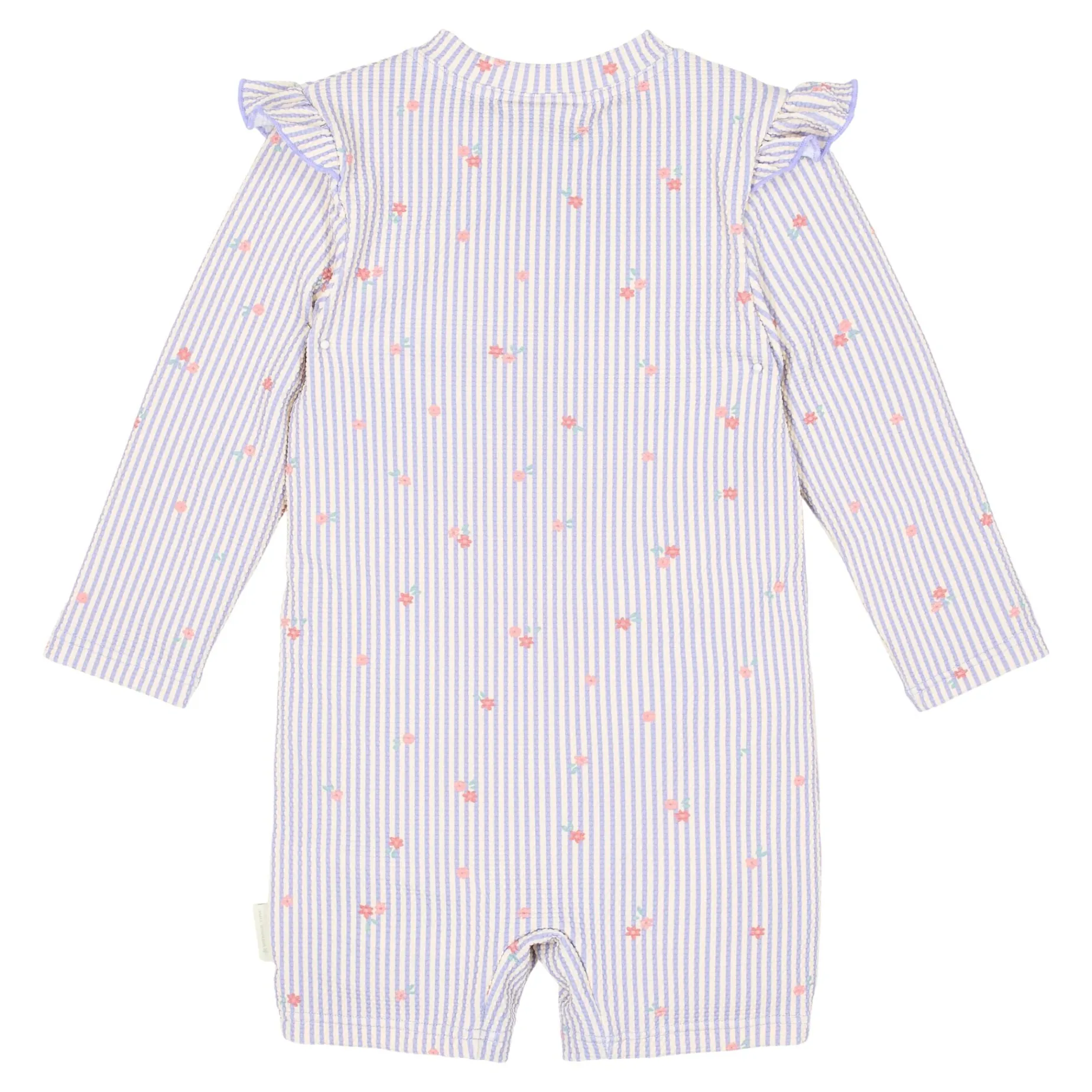 Zwempak lange mouw - UPF 40 - Paars - Dreamy Stripes