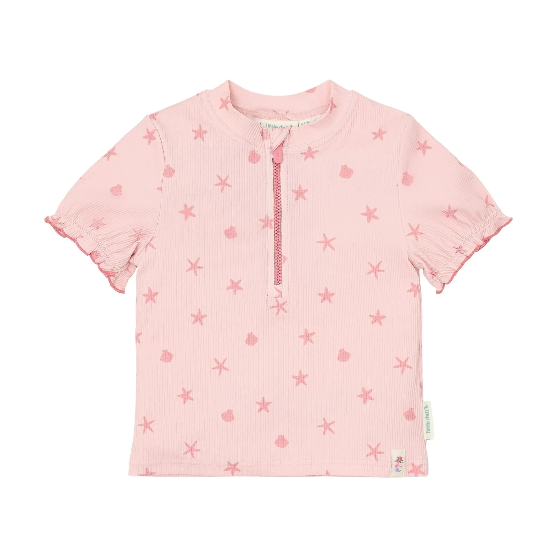 Zwemshirt korte mouw - Roze - Dreamy Seashells