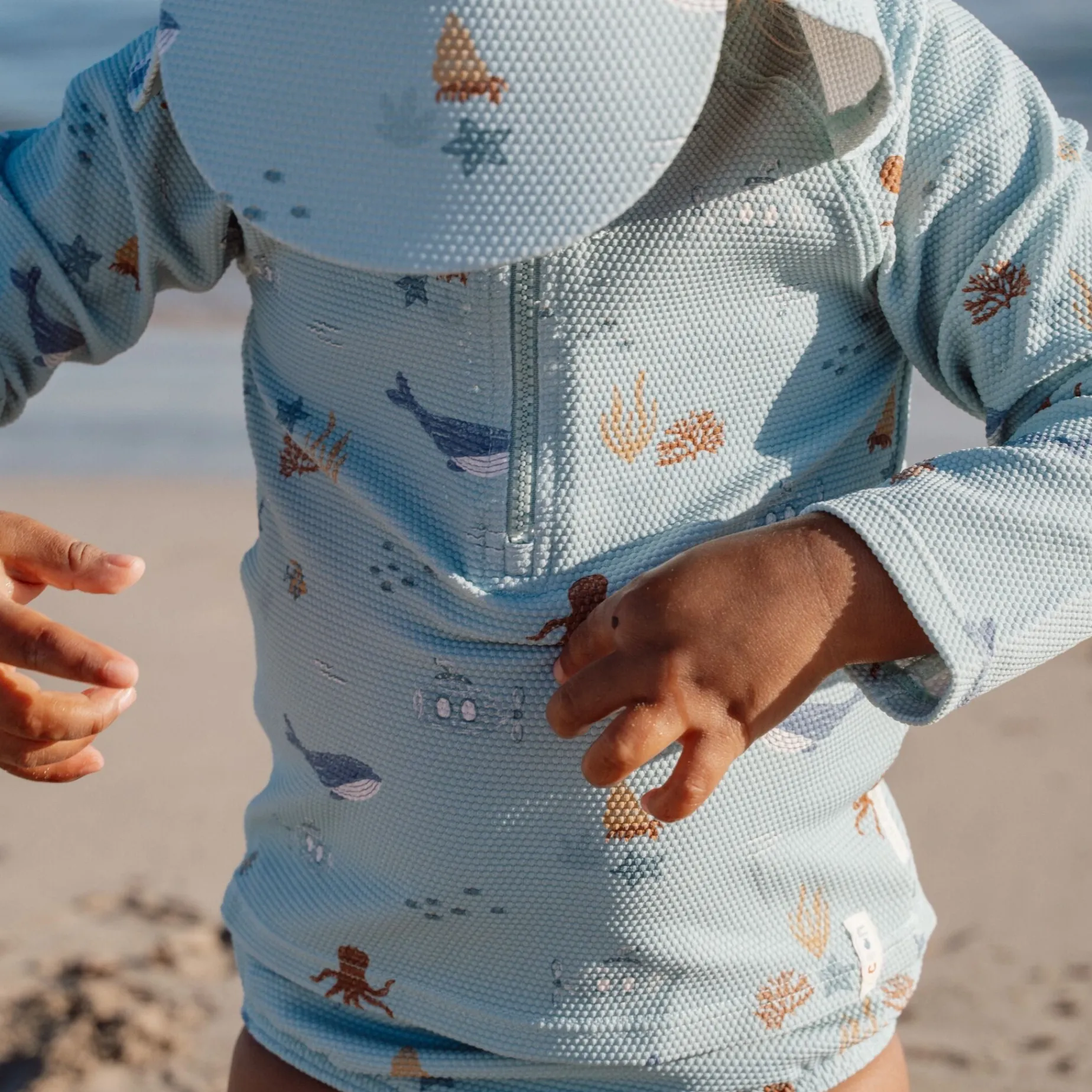 Zwemshirt lange mouw - UPF 40 - Groen - Ocean Friends